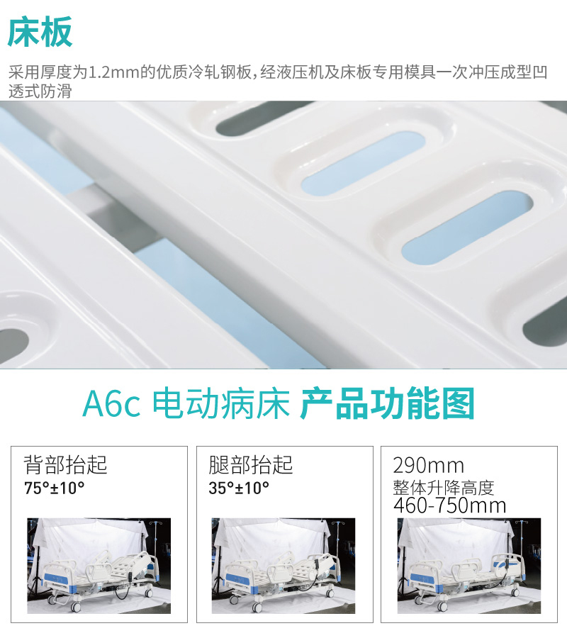 电动护理床产品功能图